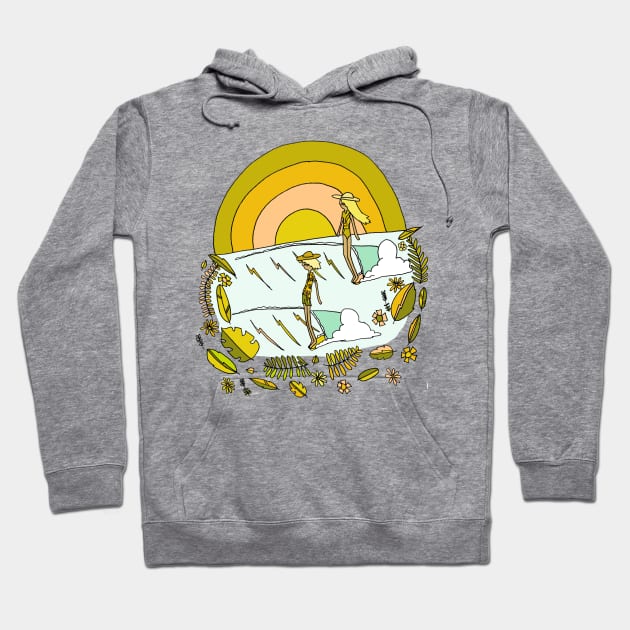 summer forever tropical surf retro surf art by surfy birdy Hoodie by surfybirdy